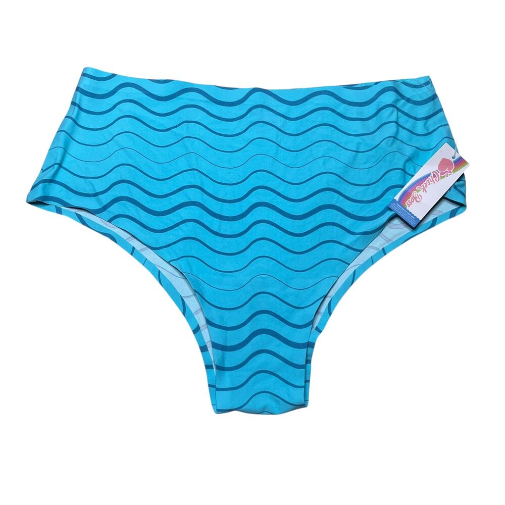Cheek Boss Cheeky Panty Blue Wave Size 3XL